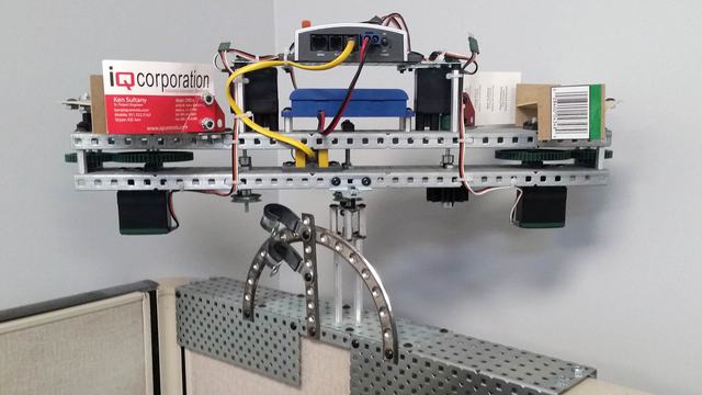 Mock setup to test a barcode scanner.
